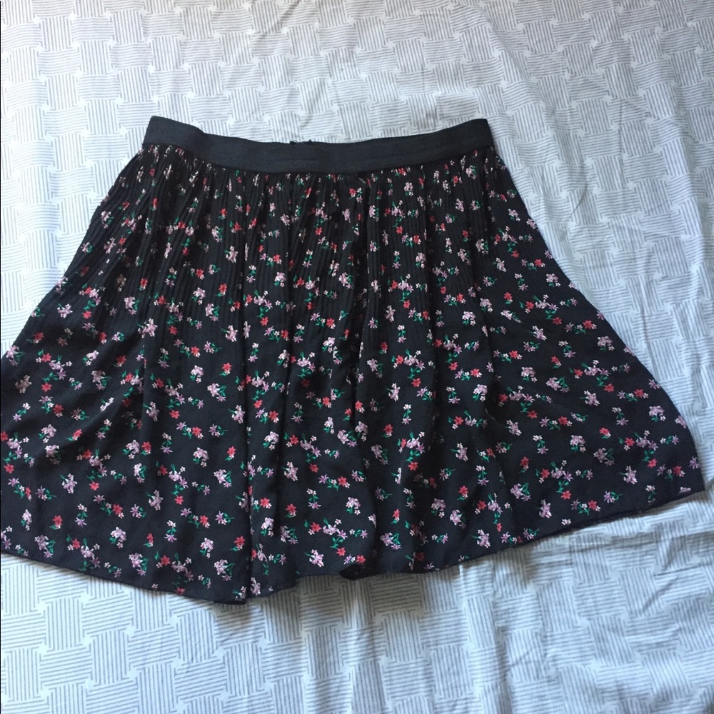 Floral Printed Circle Skirt
